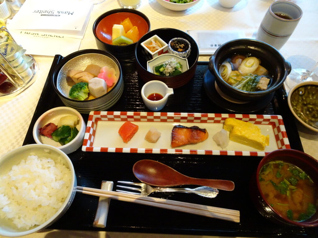 第一ホテル東京内レストラン「フレンチ アンシャンテ」の朝食(和食)
