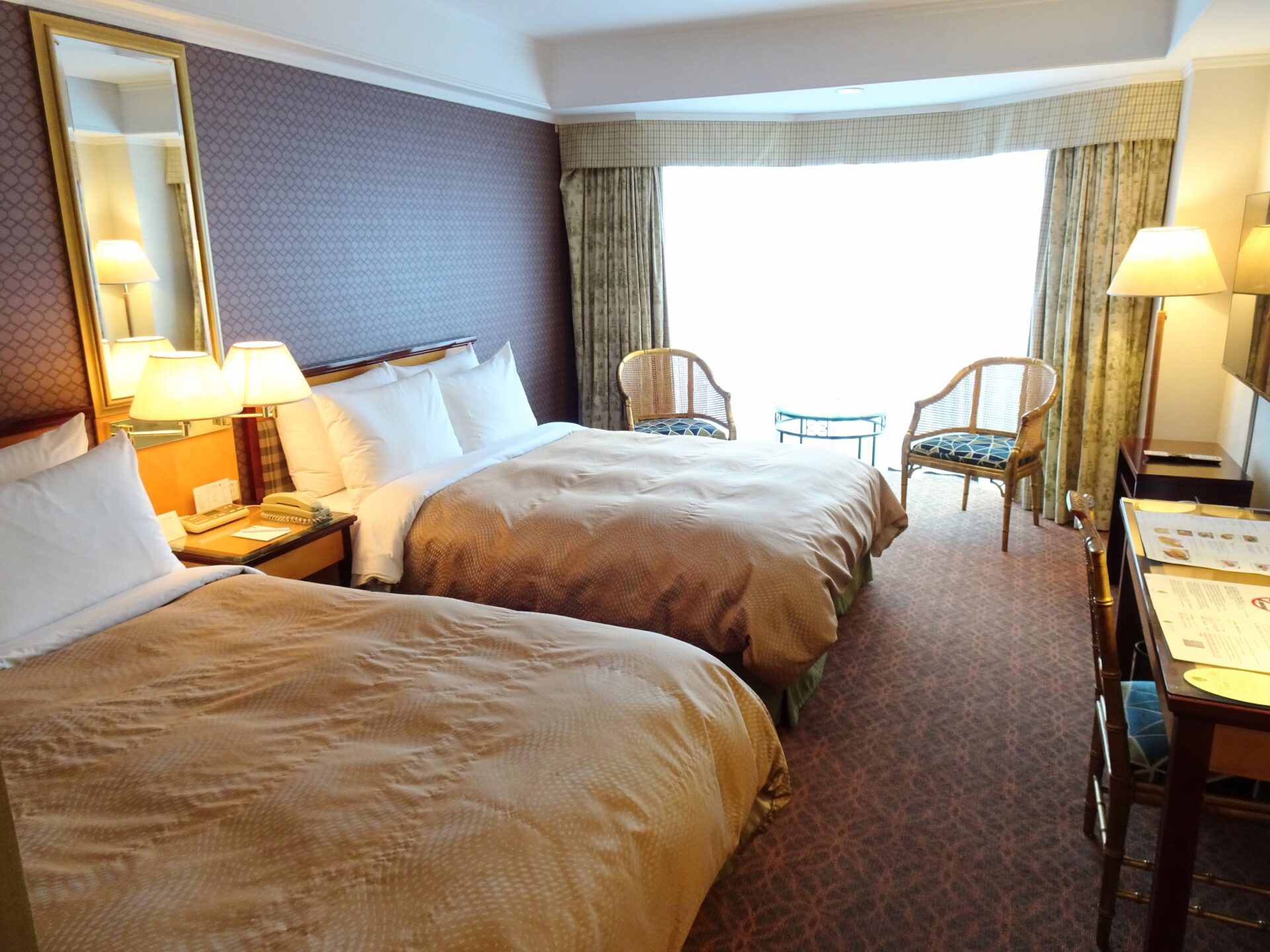 ローズホテル横浜、９階デラックスツインルーム、客室内設備・アメニティ