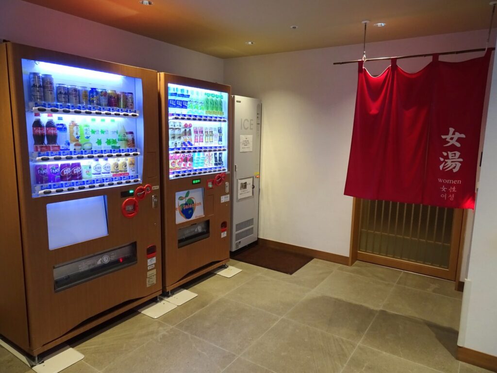 エスペリアホテル京都、S-PERIA HOTEL KYOTO、１階大浴場、自販機コーナー、製氷機