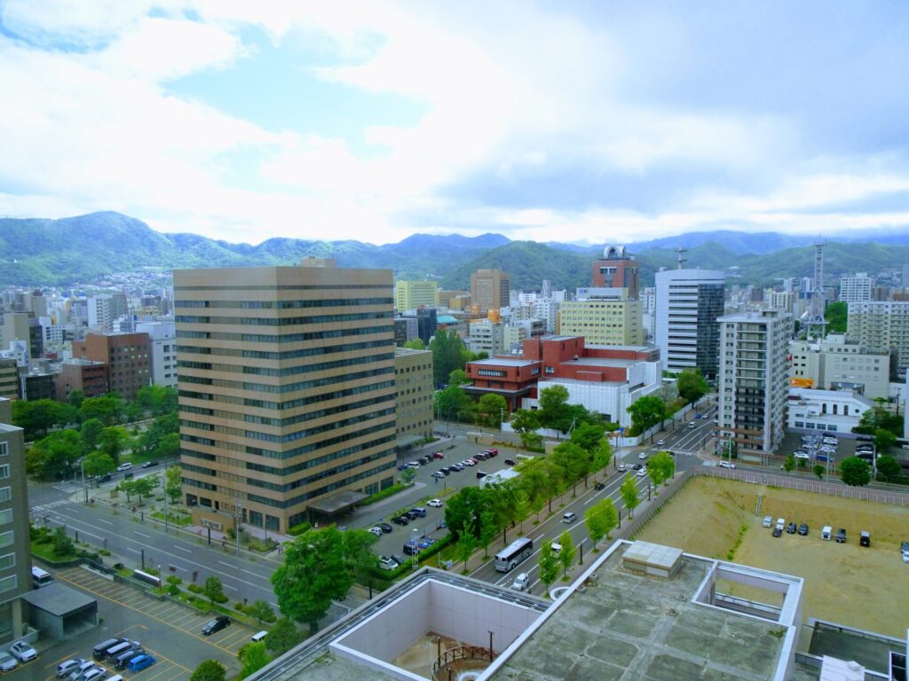 グランドメルキュール札幌大通公園、クラシックツインルーム、14階のお部屋からの眺め、眺望